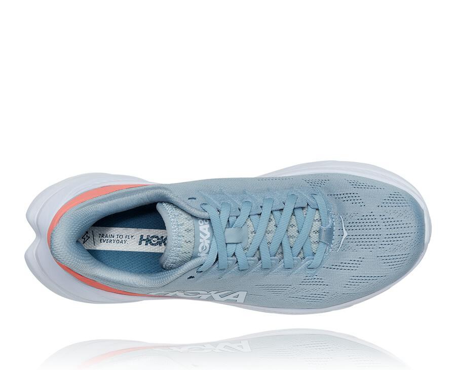 Hoka One One Koşu Ayakkabısı Kadın Mavi/Beyaz - Mach 4 - EK3052491